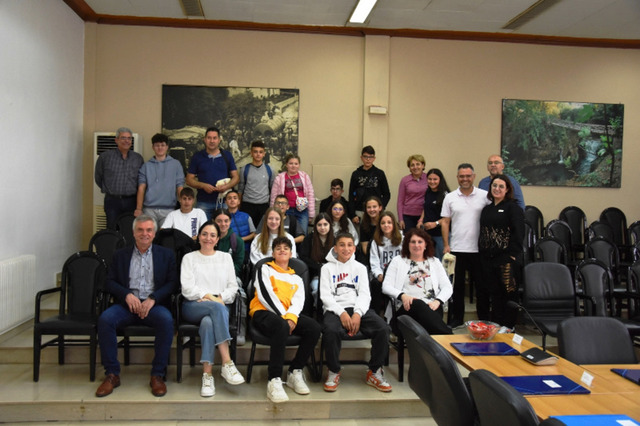 Επίσκεψη Ιταλών μαθητών  στο Δημαρχείο Νάουσας 
