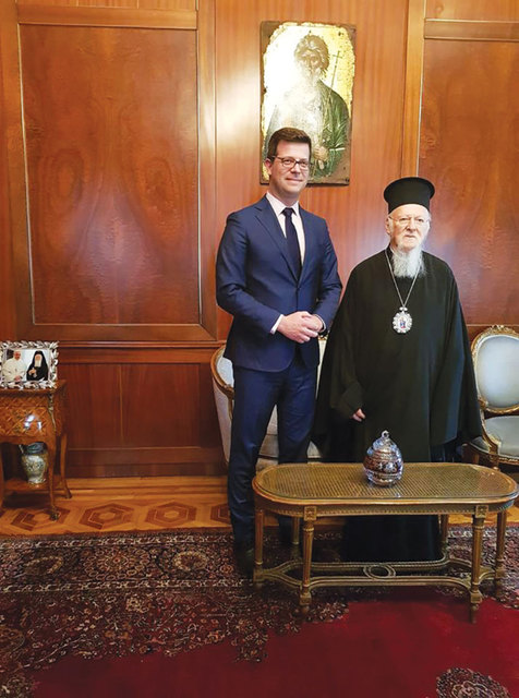 Επίσκεψη Αγγελου Τόλκα στον Οικουμενικό Πατριάρχη
