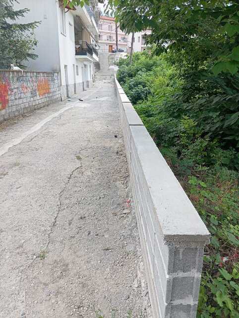 Αποκατάσταση τοιχίου Αγίας Παρασκευής- Μουσταφά και κόψιμο επικίνδυνων κλαδιών και δέντρων