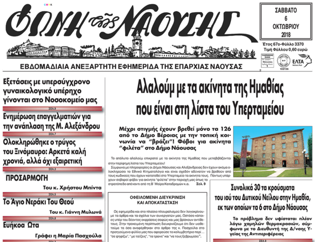 Αλαλούμ με τα ακίνητα της Ημαθίας που είναι στη λίστα του Υπερταμείου