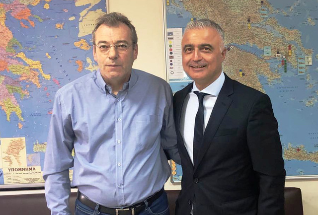 Συνάντηση Τσαβδαρίδη με τον Αρχηγό του Πυροσβεστικού Σώματος
