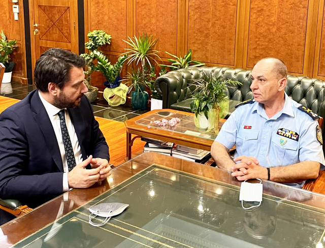 Ο Τάσος Μπαρτζώκας στον Αρχηγό Ελληνικής Αστυνομίας: θετικές εξελίξεις για το Τ.Α Νάουσας