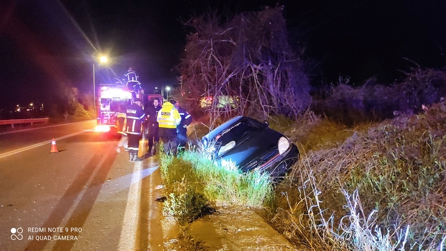 Αγιο είχε 35χρονη που ερχόταν στη Νάουσα. Το Ι.Χ της ξέφυγε στο αντίθετο ρεύμα και παραλίγο να τούμπαρει. Βίντεο
