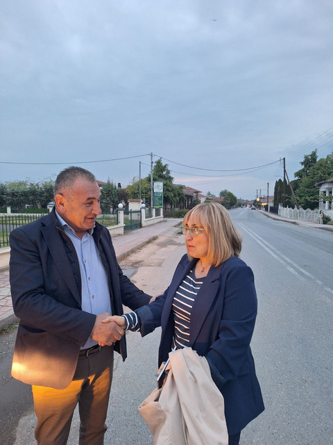 Συνάντηση εργασίας της Στέλλας Αραμπατζή, με τον πρόεδρο του Αγροτικού Συλλόγου Γεωργών Βέροιας 