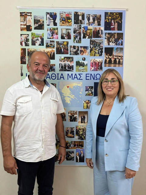Συνάντηση Στέλλας Αραμπατζή με τον Πρόεδροςτης Πανελλήνιας Ένωσης Κτηνοτρόφων για τα οξυμένα προβλήματα του κλάδου