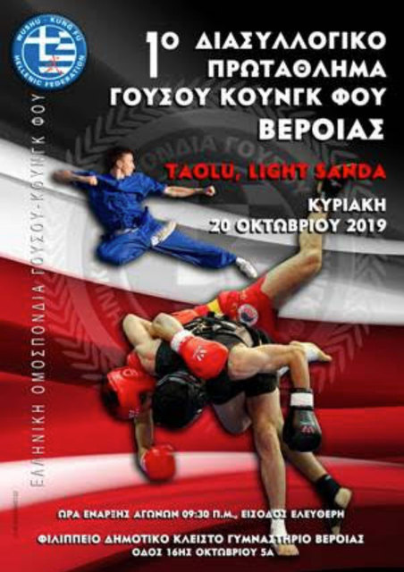ΤΟ 1ο ΔΙΑΣΥΛΛΟΓΙΚΟ ΠΡΩΤΑΘΛΗΜΑ ΓΟΥΣΟΥ ΚΟΥΝΓΚ ΦΟΥ ΒΕΡΟΙΑΣ