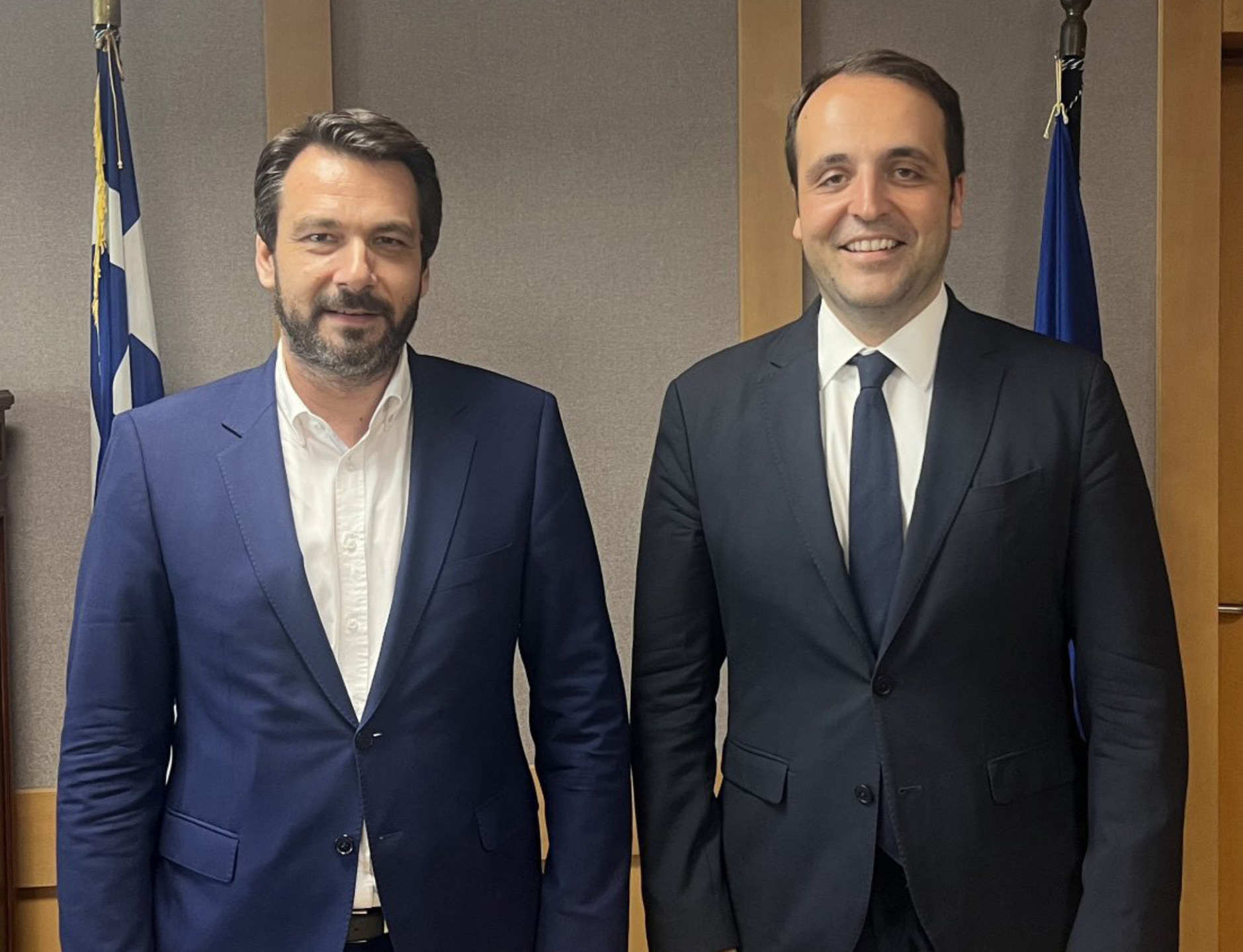 Συνάντηση Τάσου Μπαρτζώκα με τον Υφυπουργό Ψηφιακής Διακυβέρνησης