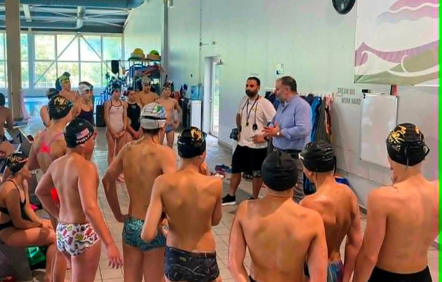 Στην Κολυμβητική Ακαδημία 'Νάουσα' ο Δήμαρχος Νίκος Κουτσογιάννης
